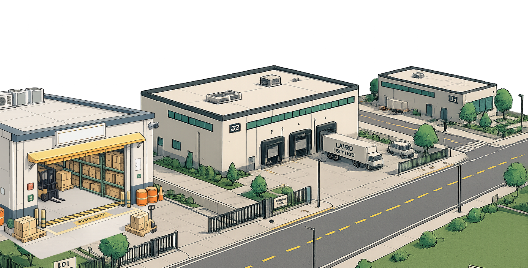 Layrd — an industrial site rendered as a queryable model