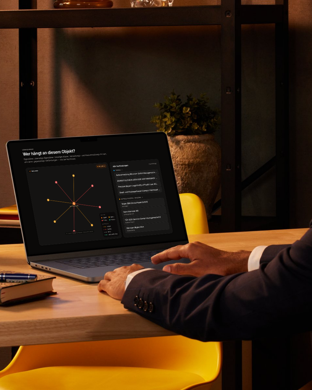 rekon network graph — ownership and tenant connections
